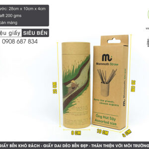 Hộp giấy kraft với thiết kế hiện đại
