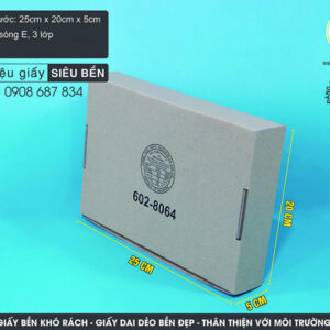Hộp giấy làm từ giấy carton sóng E 3 lớp