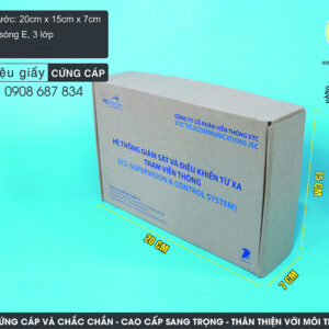 Hộp sử dụng chất liệu giấy carton sóng E 3 lớp