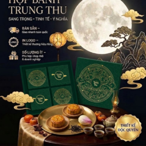 Hộp Bánh Trung Thu Tone Xanh – Biểu Tượng Sang Trọng Và Đẳng Cấp Trong Mùa Trăng Đoàn Viên