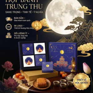 Hộp Bánh Trung Thu Tone Xanh Dương – Xu Hướng Thiết Kế Được Nhiều Thương Hiệu Lựa Chọn